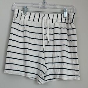 Splendid Black and White Striped Lounge Shorts